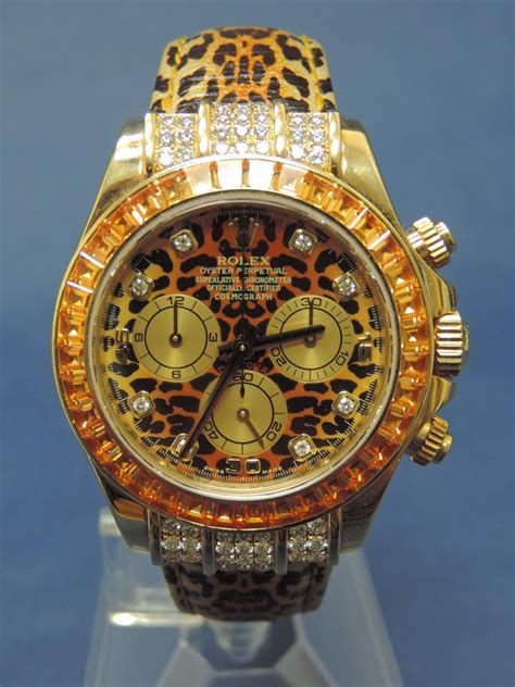 rolex cosmograph daytona oro giallo leopard|Rolex Cosmograph Daytona watch: 18 kt yellow gold.